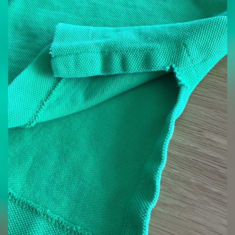 Polo by Ralph Lauren Neon Green Short Sleeve Polo with Orange Pony - Picture 9 of 10